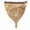 One Piece of Quadruple Weft, Extra Large And Extra Thick, Clip in Hair Extensions, Color #27 (Honey Blonde)