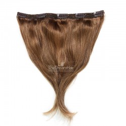 One Piece of Triple Weft, Extra Large And Thick, Clip in Hair Extensions, Color 6 (Medium Brown)