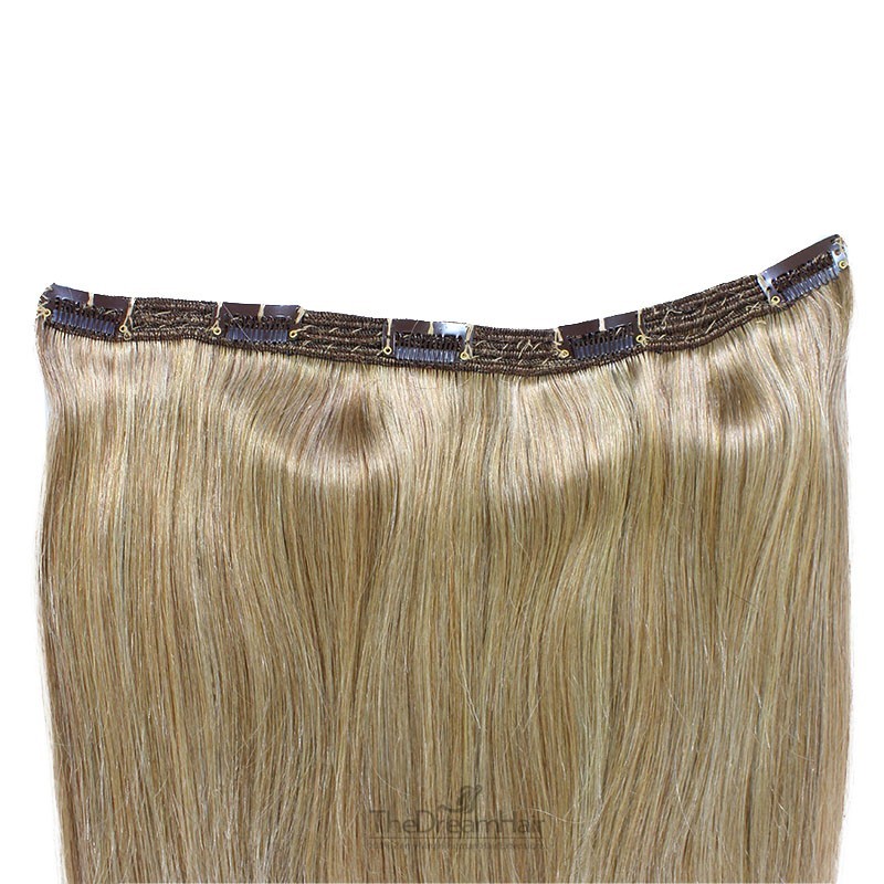 One Piece of Triple Weft "Extra-Large", Clip in Hair Extensions, Color #18 (Light Ash Blonde), Made With Remy Indian Human Hair