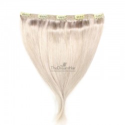 One Piece of Triple Weft, Extra Large And Thick, Clip in Hair Extensions, Color #Grey