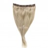 One Piece of Triple Weft, Clip in Hair Extensions, Color #16 (Medium Ash Blonde), Made With Remy Indian Human Hair