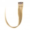 One Piece of Funky Streak Weft, Clip in Hair Extensions, Color #10 (Golden Brown), Made With Remy Indian Human Hair