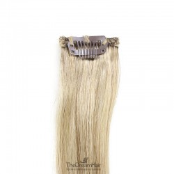 One Piece of Funky Streak Weft, Clip in Hair Extensions, Color #18 (Light Ash Blonde), Made With Remy Indian Human Hair