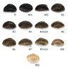 Color 7 (Light Medium Brown), Men's Frontal Hairpiece Specially Designed to Cover Receding Hairline, Made With Indian Hair