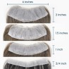 Color 18 (Dark Blonde), Men's Frontal Hairpiece Specially Designed to Cover Receding Hairline, Made With Remy Indian Hair